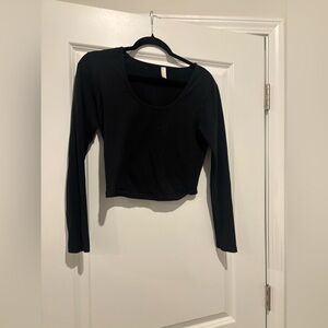 Black Long Sleeve Women's Top